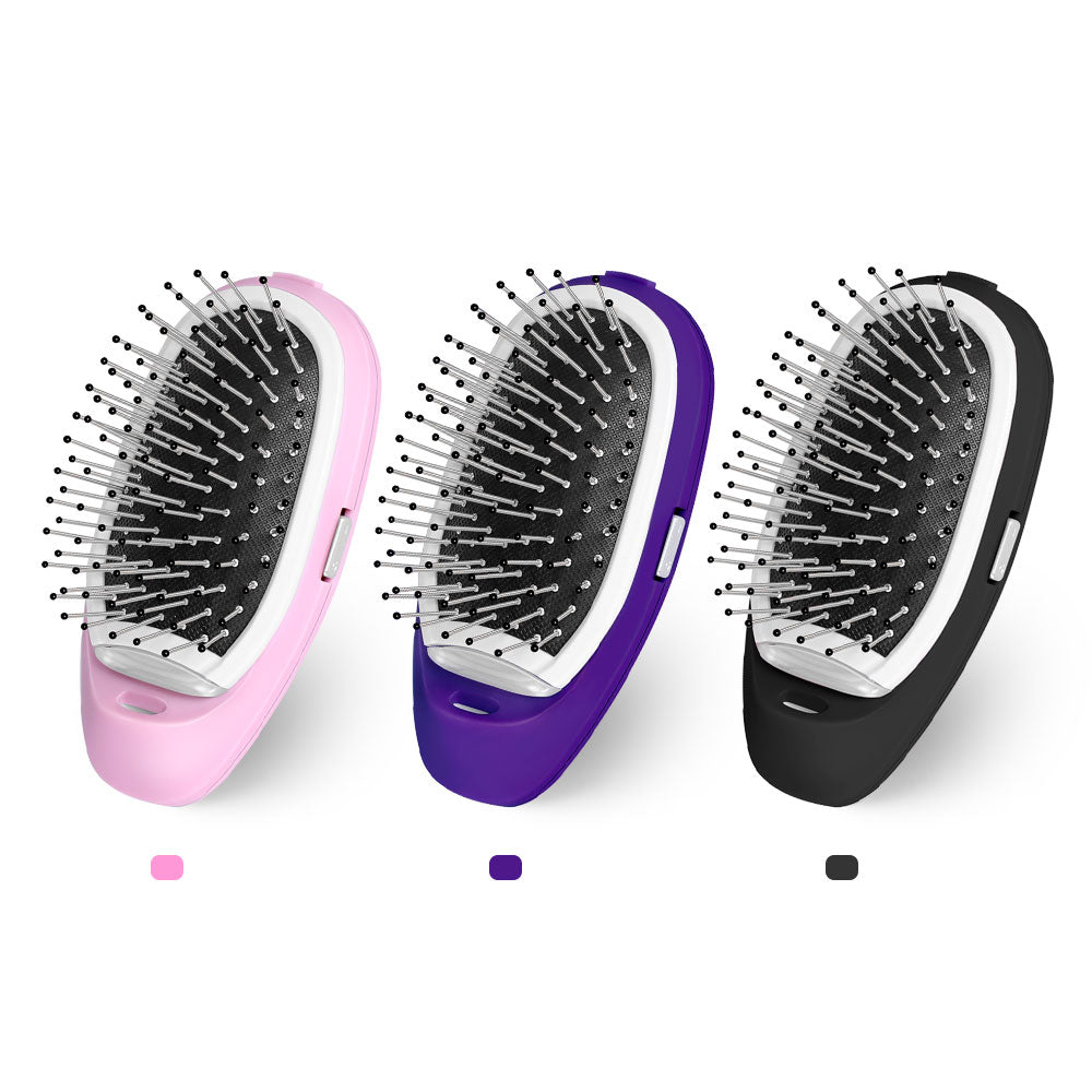 Portable Ionic Hairbrush Electric Negative Ions Hair Comb Anti Static MassageComb US Fast Shipping Styling Tool for Dropshipping