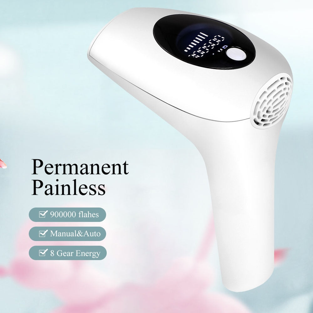 Kyliebeauty 900000 flash permanent IPL Laser Depilator LCD laser hair removal Photoepilator women painless hair remover