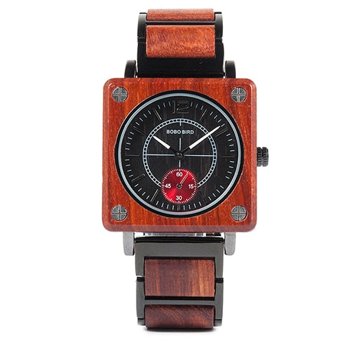 BOBO BIRD Top Luxury Wood Watches Men Quartz Wristwatch Timepiece New Design Best relogio masculino In Gift Box L-R14