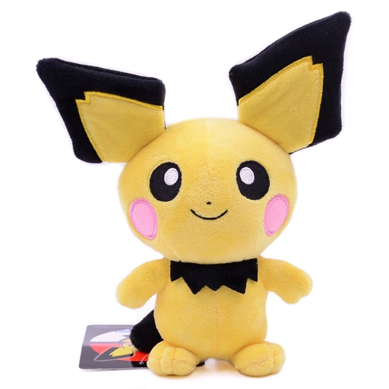 20cm Tomy Pokemon Pet Figures Pikachu Pichu Cartoon Plush Toy Pokémon Plush Keychain Kawaii Pendant Toys Kids Xmas Gift