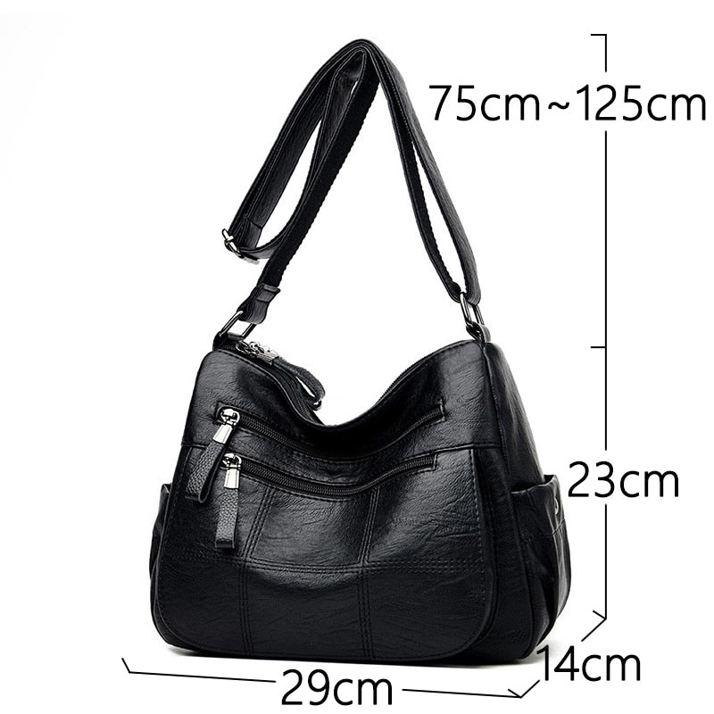 High Quality Leather Luxury Handbags Ladies Bag Designer Shoulder Crossbody Bags For Women 2023 New Bolsa Feminina Sac A Main