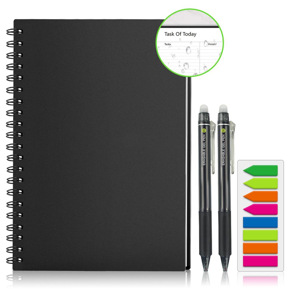 smart reusable erasable notebook Spiral A4 Notebook Paper Notepad Pock ...